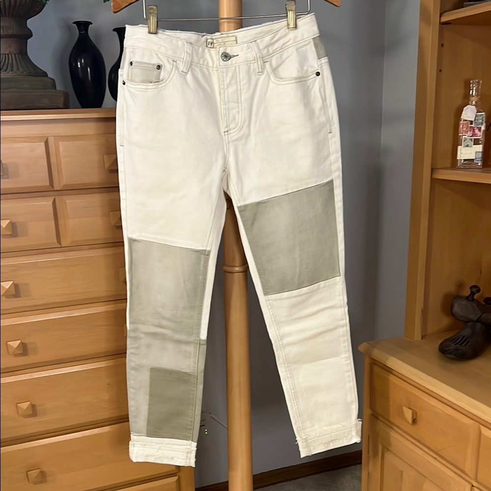 Free People Stylish Two-Tone Pants